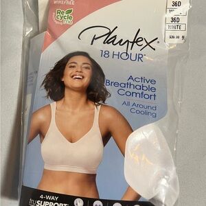 Playtex 18 Hour Active Comfort Bra - White